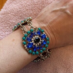 J. Crew bright jewelled bracelet